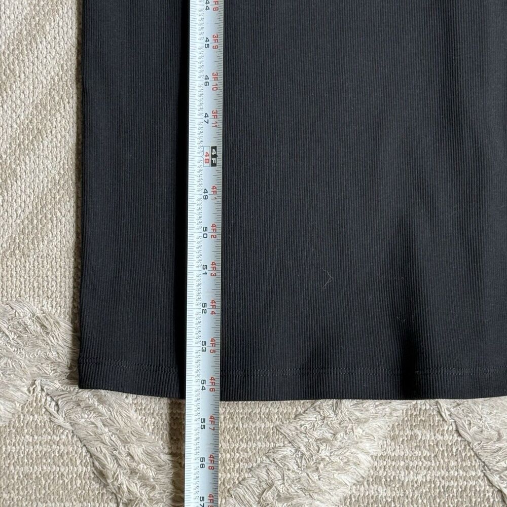 Buck Mason Surplus Rib Tank Maxi Dress XS Black Ribbed Cotton Minimalist Stretch - Picture 8 of 11